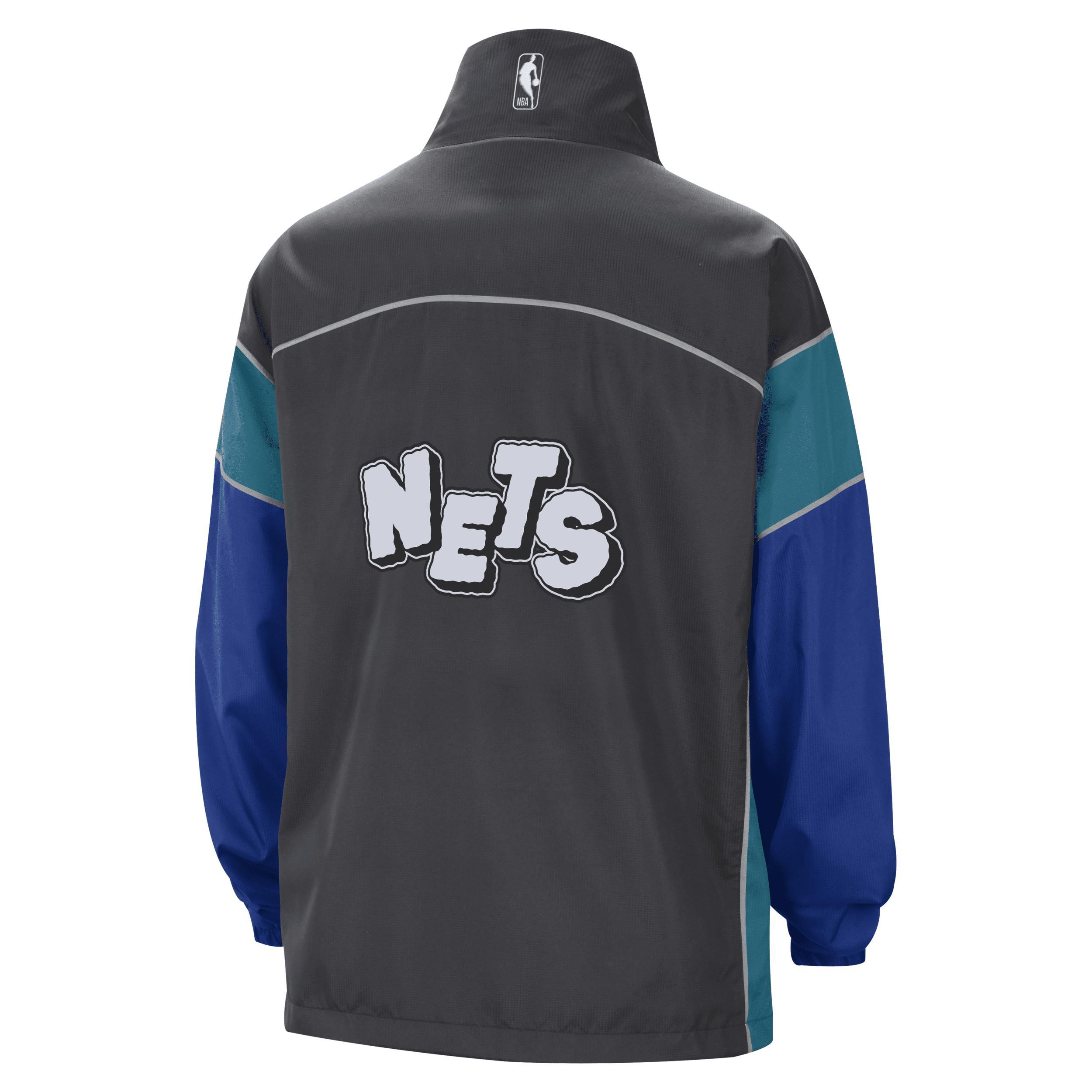 Womens Nike Charcoal Brooklyn Nets 2023/24 City Edition Courtside Swoosh Fly Full-Zip Jacket Product Image