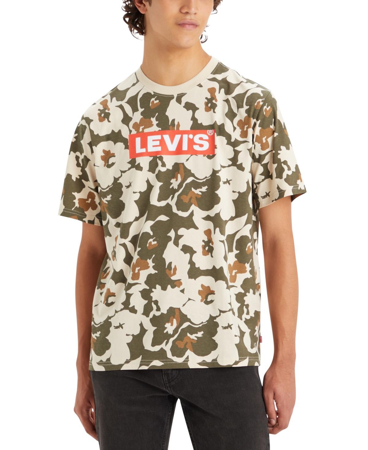 Men's Levi's® Relaxed-Fit Short-Sleeve Graphic Tee, Size: Large, Floral Black Product Image