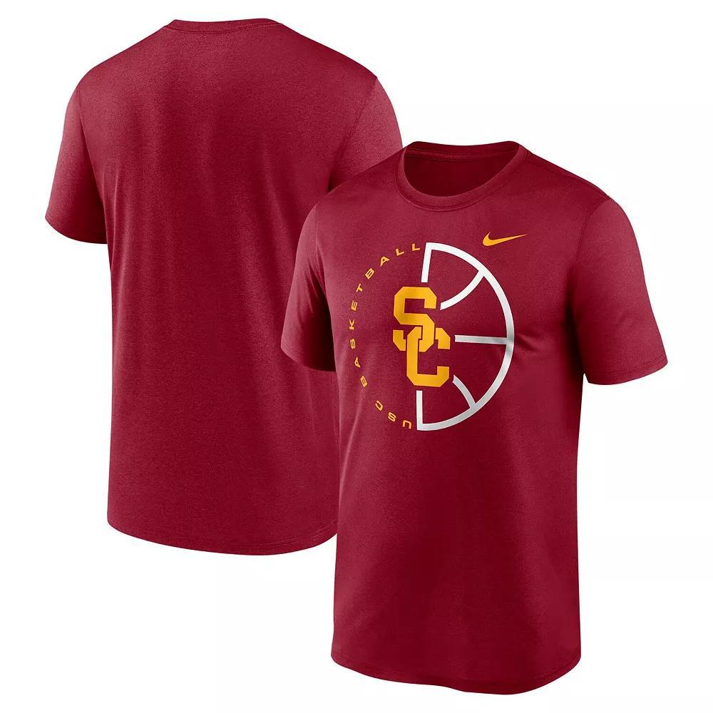 Men's Nike Cardinal USC Trojans Legend Basketball Icon Performance T-Shirt, Size: 2XL, Red Product Image
