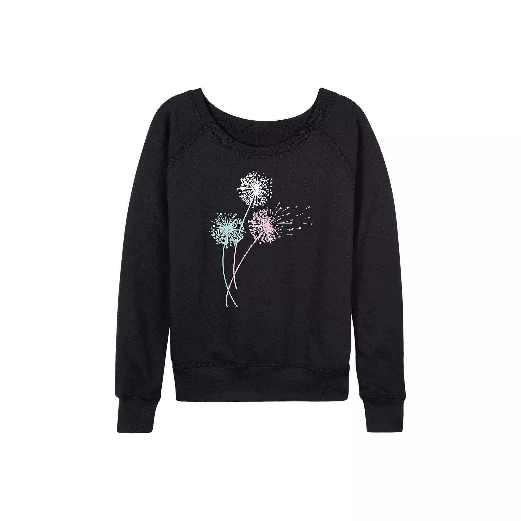 Women's Dr. Seuss Grinch All I Need Is Coffee French Terry Long Sleeve Tee, Size: Small, Black Product Image