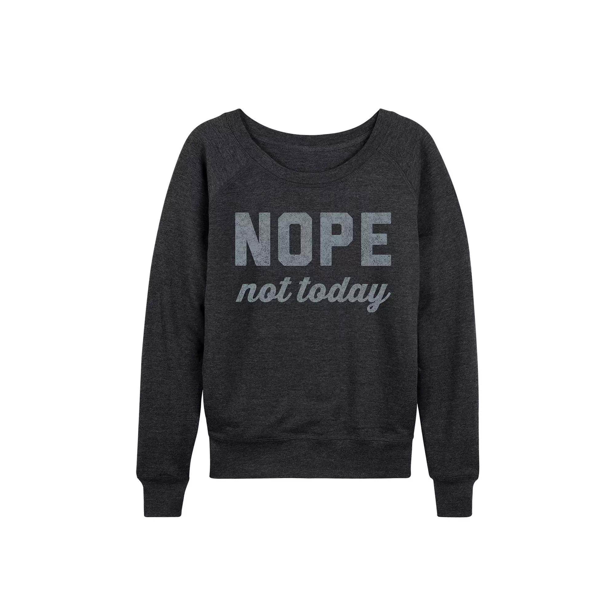 Disney's Mickey Mouse Women's Plaid French Terry Long Sleeve Tee, Size: XL, Heather Grey Product Image