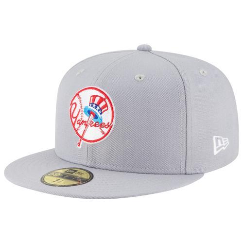 Men's New Era Gray New York Yankees Cooperstown Collection Wool 59FIFTY Fitted Hat, Size: 6 7/8, Grey Product Image