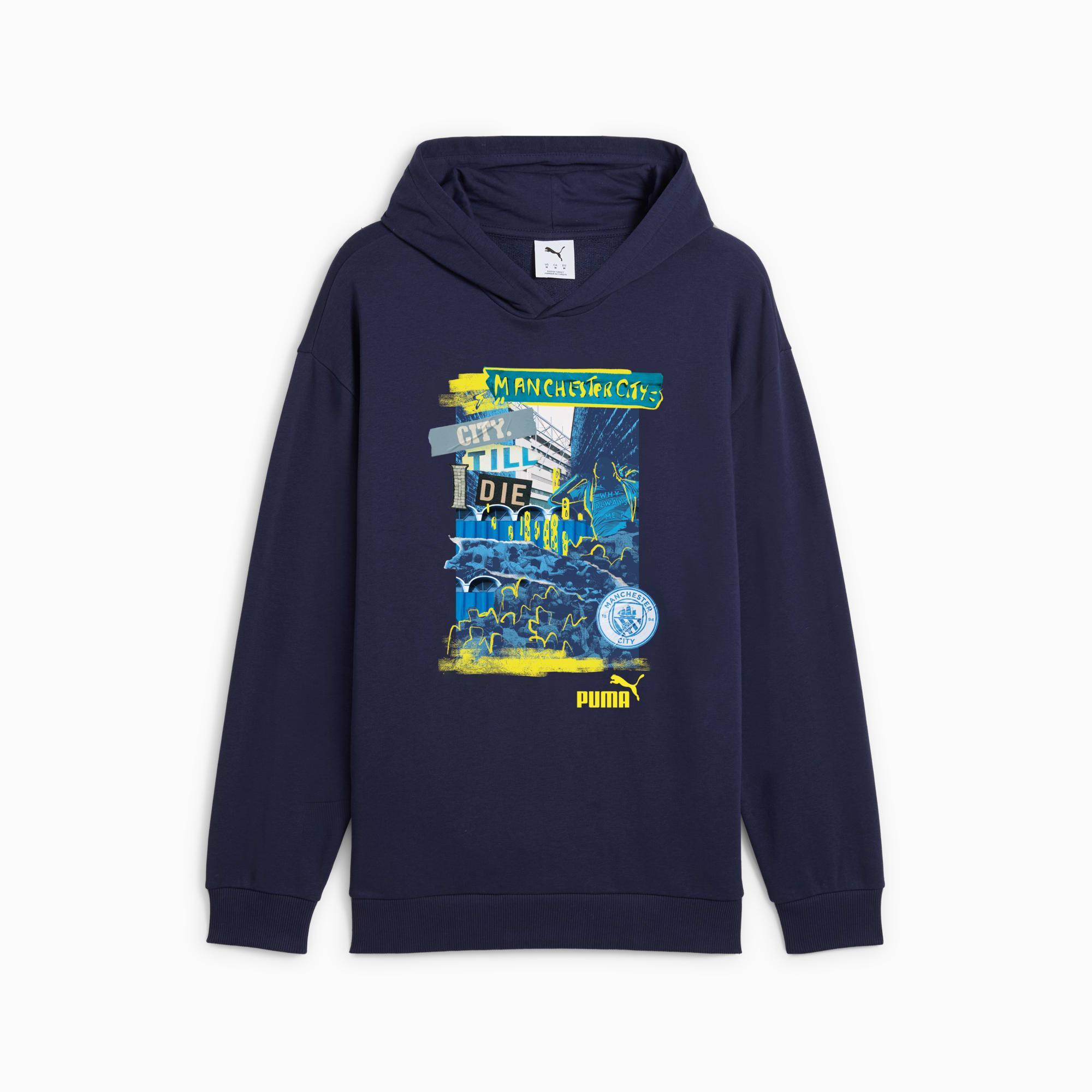 PUMA Manchester City ftblNRGY+ Men's Hoodie Product Image