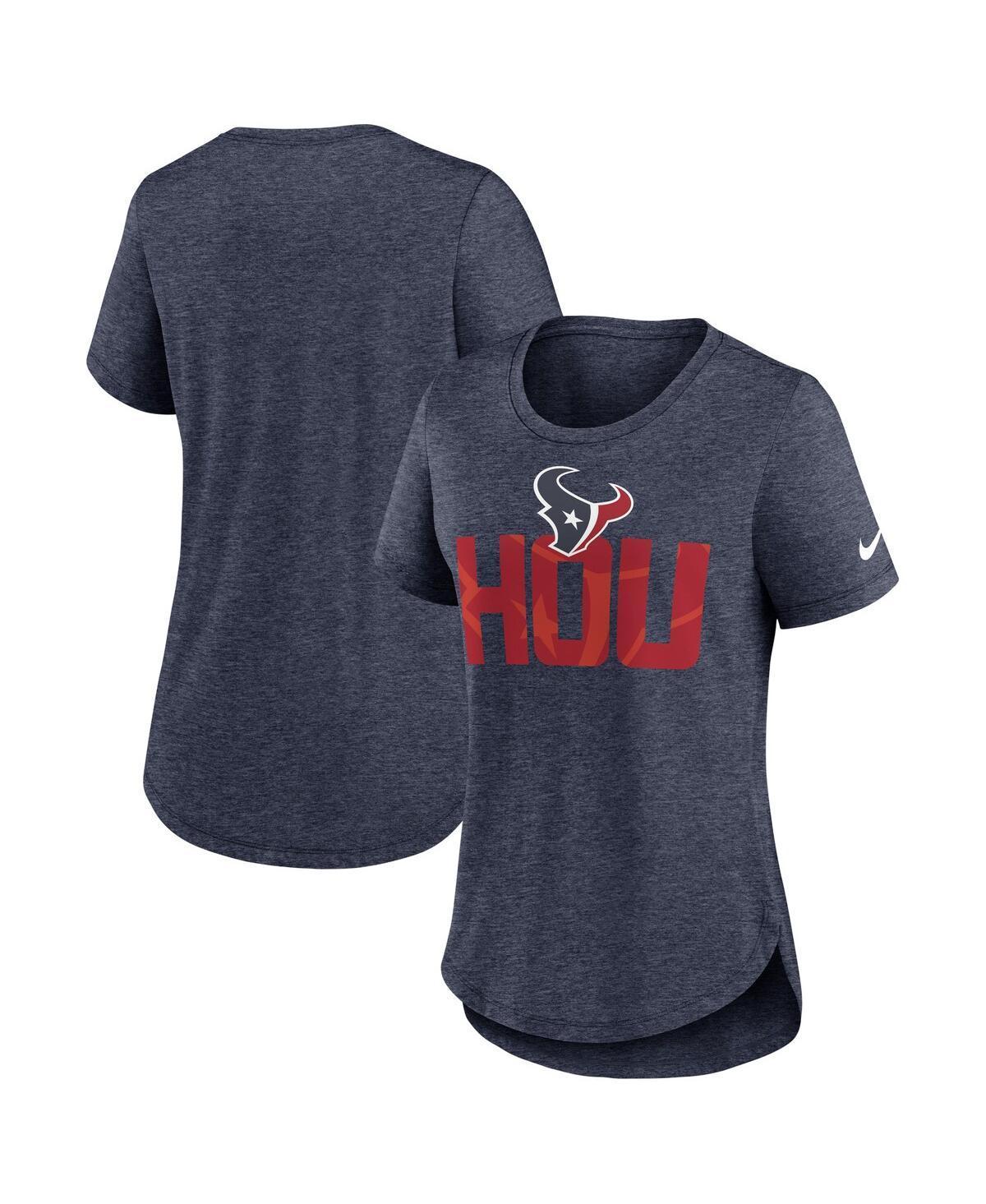 Women's Nike Heather Black Arizona Cardinals Local Fashion Tri-Blend T-Shirt, Size: Medium, Charco Product Image