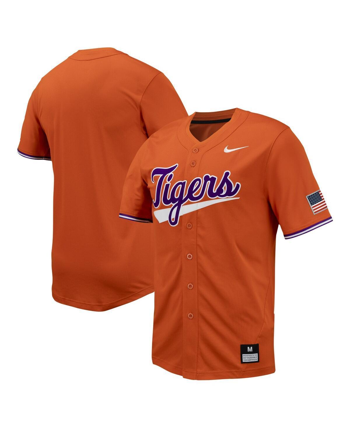 Mens Nike Clemson Tigers Replica Full-Button Baseball Jersey Product Image