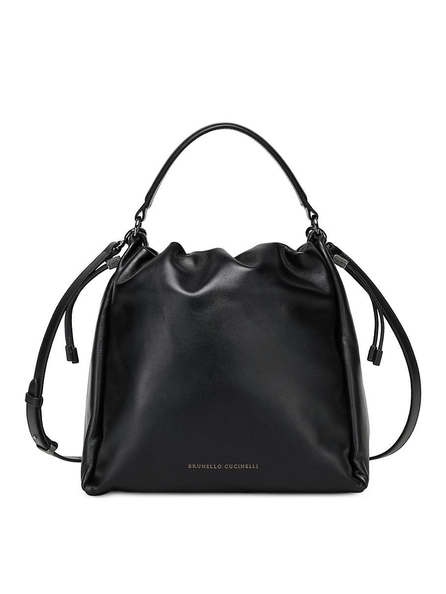Womens Mellow Bucket Bag in Soft Leather Product Image