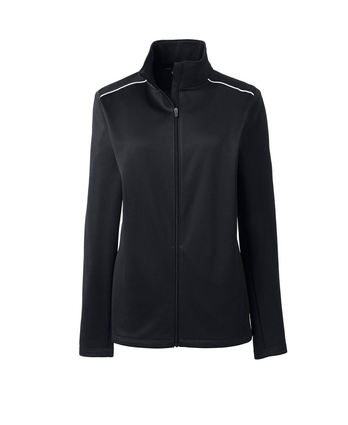 Women's Lands' End School Uniform Active Track Jacket, Size: Large, Blue Product Image