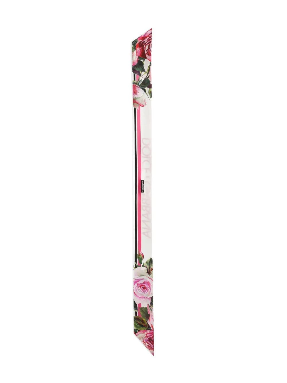 DOLCE & GABBANA Print Twill Headscarf (6x100) In Multicolor Product Image