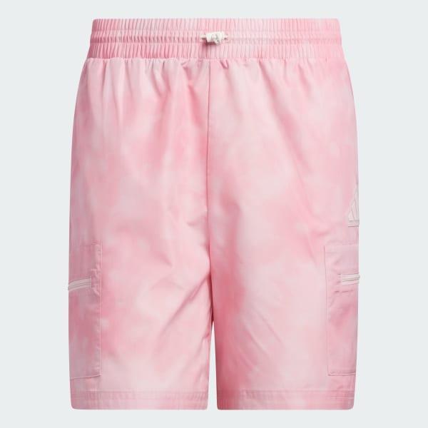 adidas Print Shorts Clear Pink M Mens Product Image