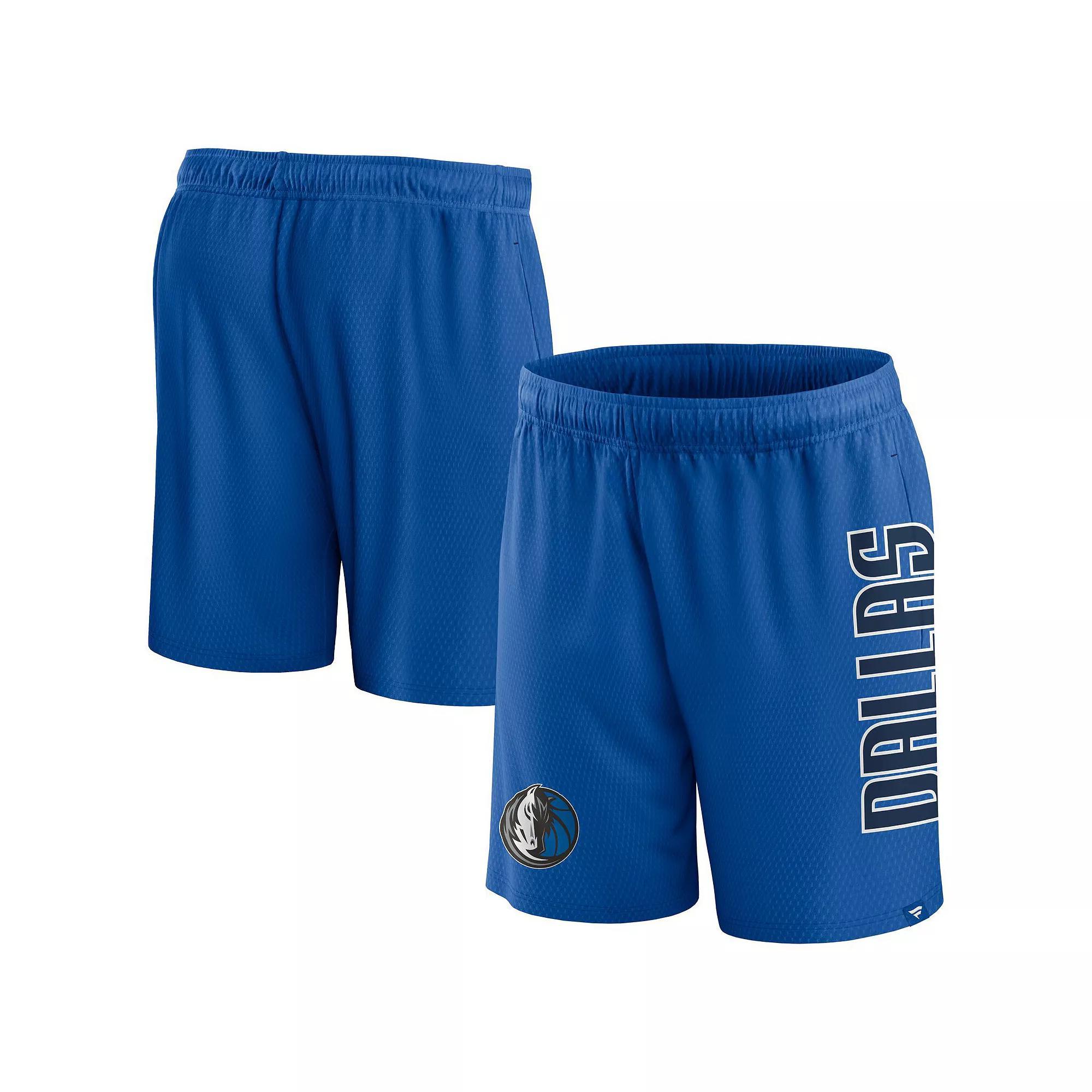 Men's Fanatics Branded Blue Dallas Mavericks Post Up Mesh Shorts, Size: 5XL Product Image