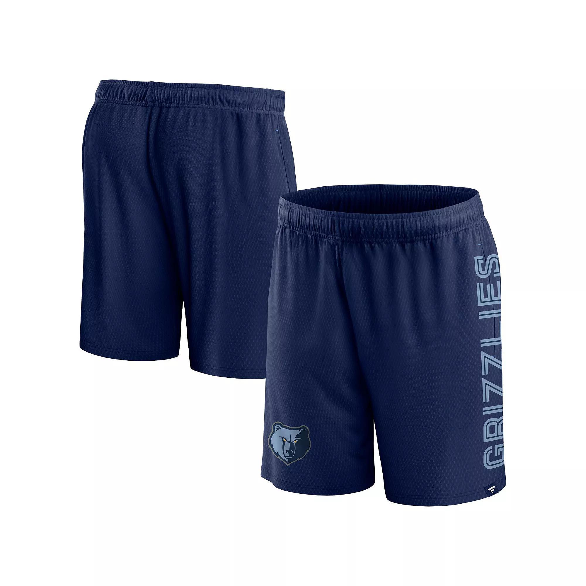 Men's Fanatics Branded Navy Memphis Grizzlies Post Up Mesh Shorts, Size: 3XL, Grz Blue Product Image