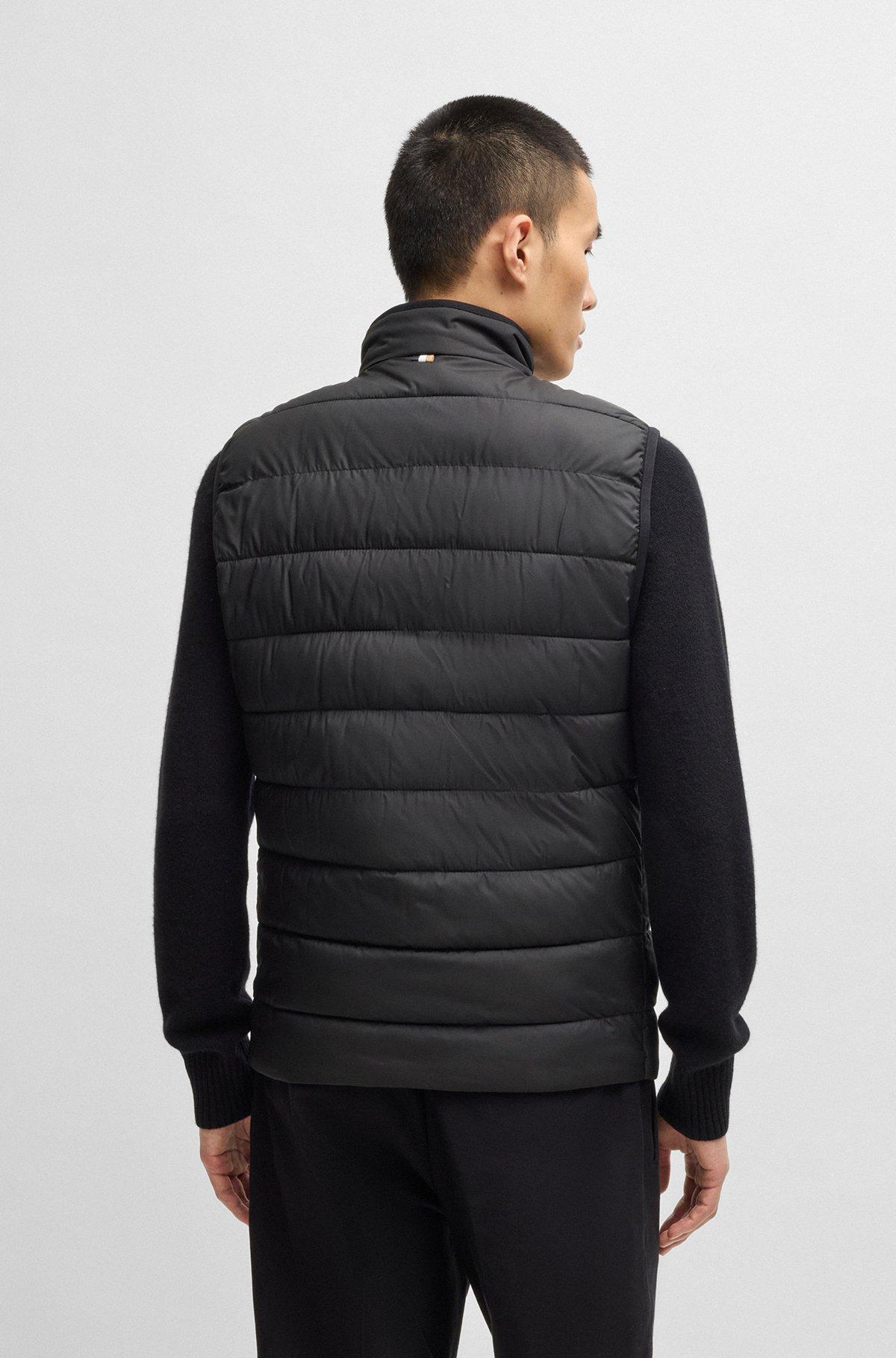 Regular-fit water-repellent gilet with tonal logo Product Image