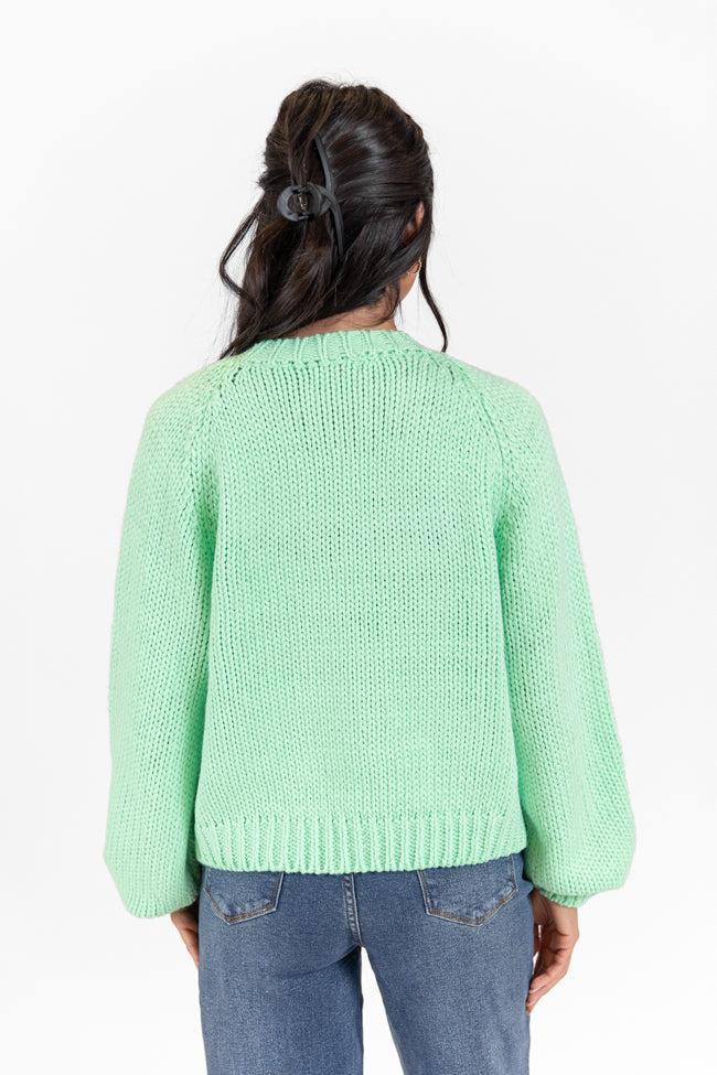 Apres Party Green Sweater FINAL SALE Product Image