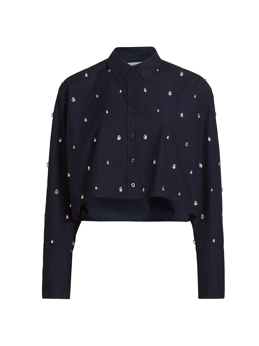 Womens Mackie Embellished Poplin Shirt Product Image