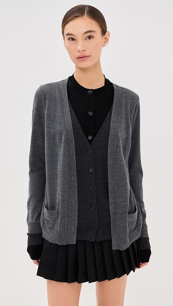 Monse Trompe L'oeil Layered Cardigan | Shopbop Product Image