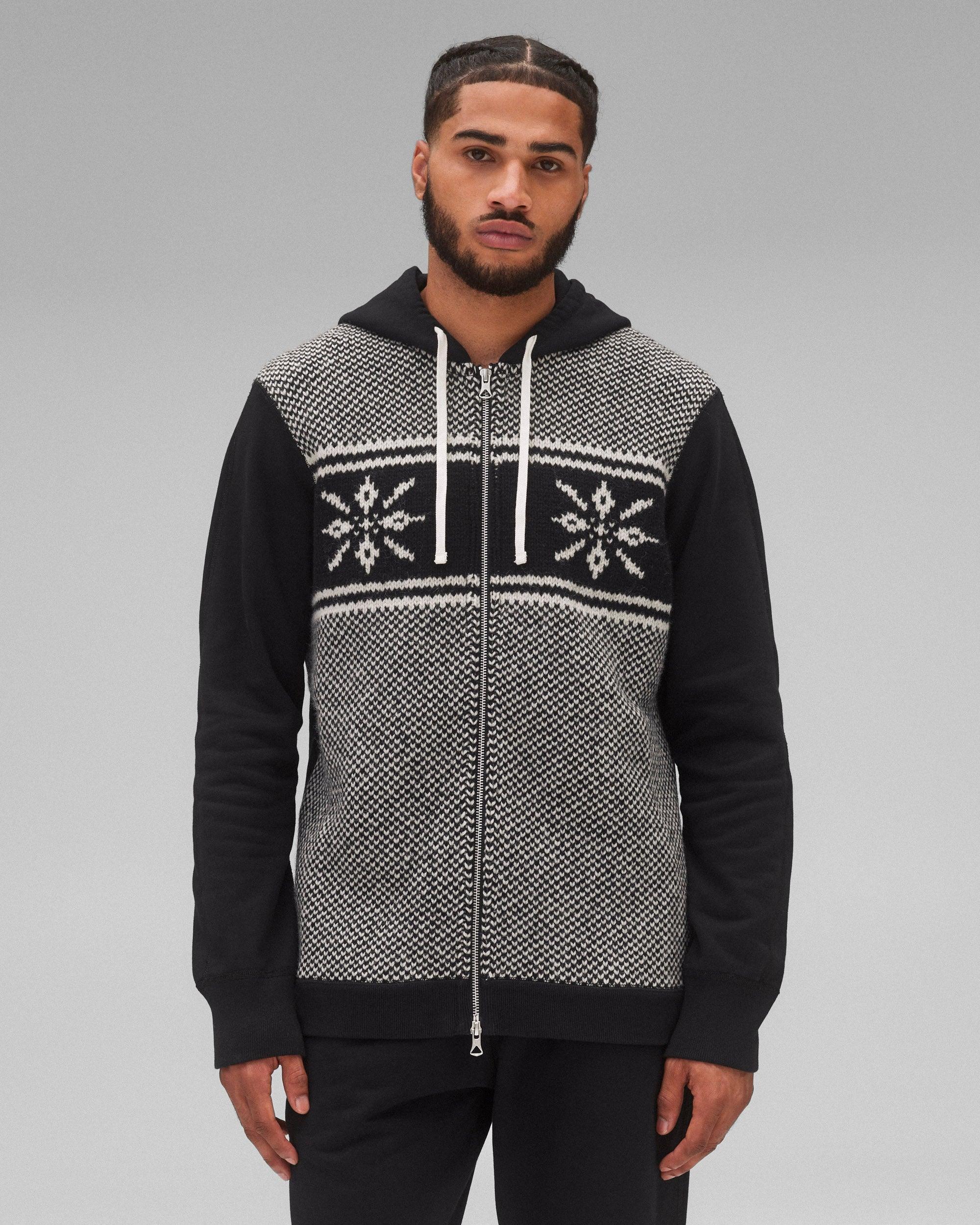 Junya Watanabe Shetland Wool Slim Zip Hoodie Male Product Image