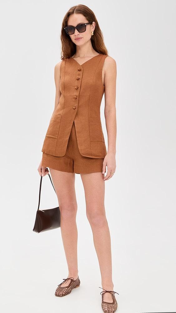 POSSE Lorenzo High Neck Vest | Shopbop Product Image