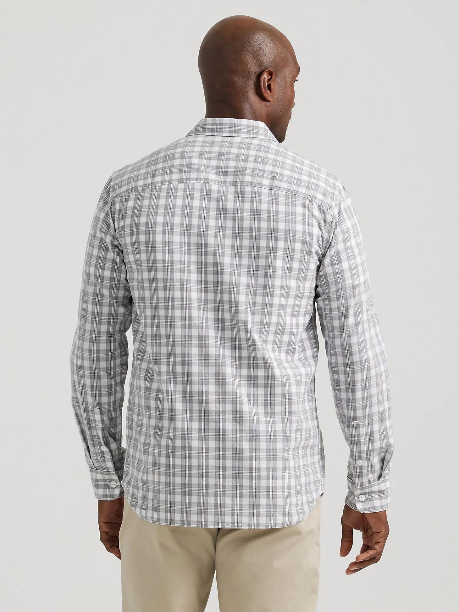 Men's Extreme Motion All Purpose Thin Line Plaid Button Down Shirt | Men's Tops & Tees | Lee® Product Image