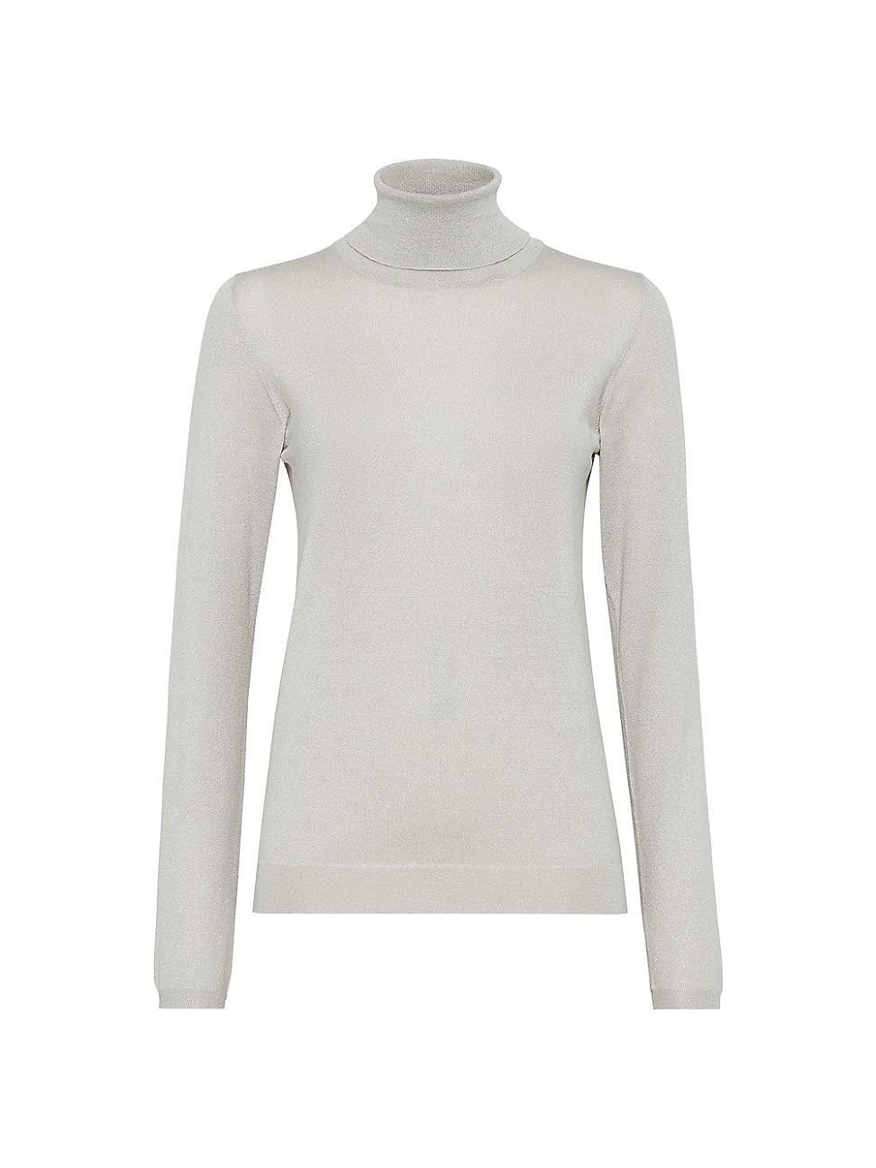 Womens Sparkling Cashmere and Silk Sweater Product Image