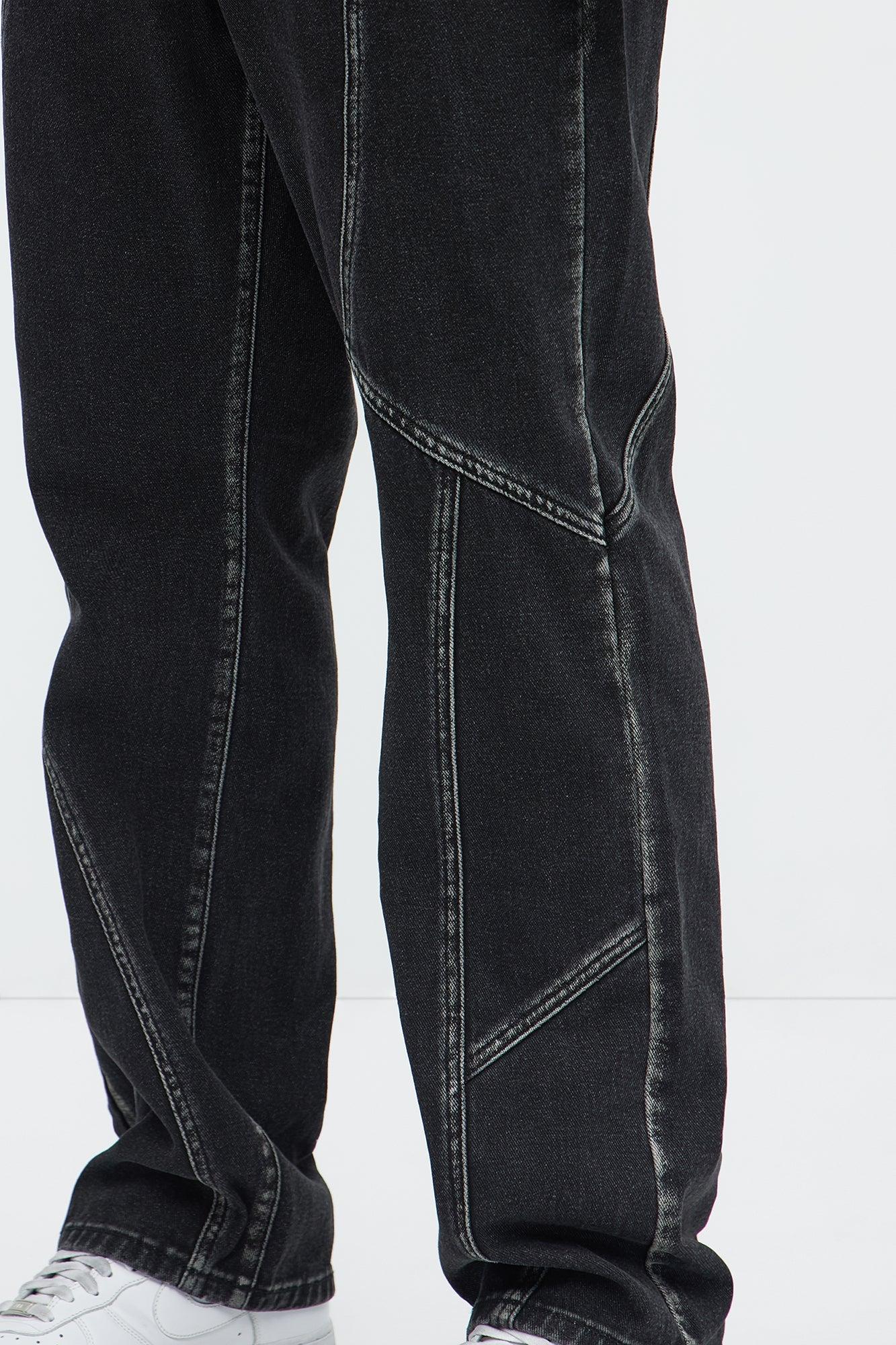 Devon Straight Jeans - Black Wash Product Image