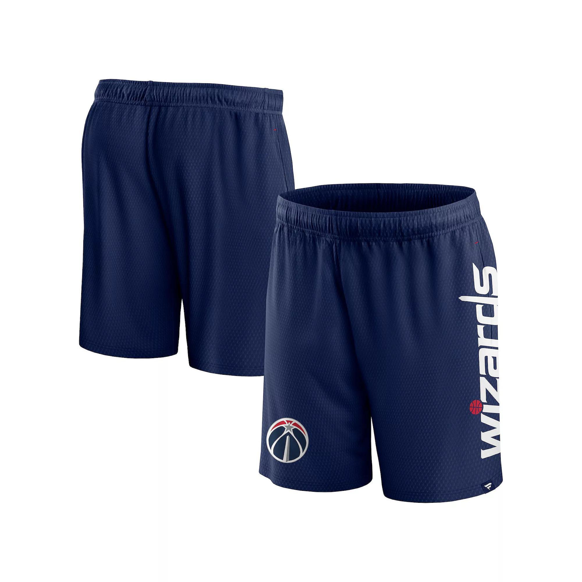 Men's Fanatics Branded Navy Washington Wizards Post Up Mesh Shorts, Size: 4XL, Wiz Blue Product Image