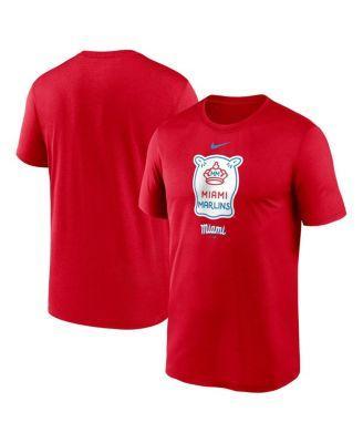 Men's Nike Red Miami Marlins City Connect Logo T-Shirt, Size: Large Product Image