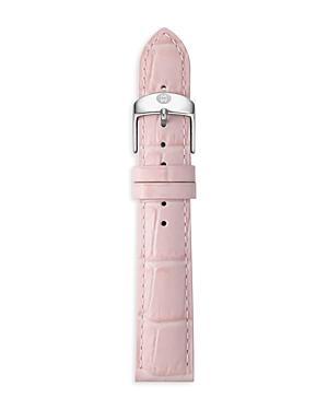Michele Croc-Embossed Leather Watch Strap, 16mm Product Image