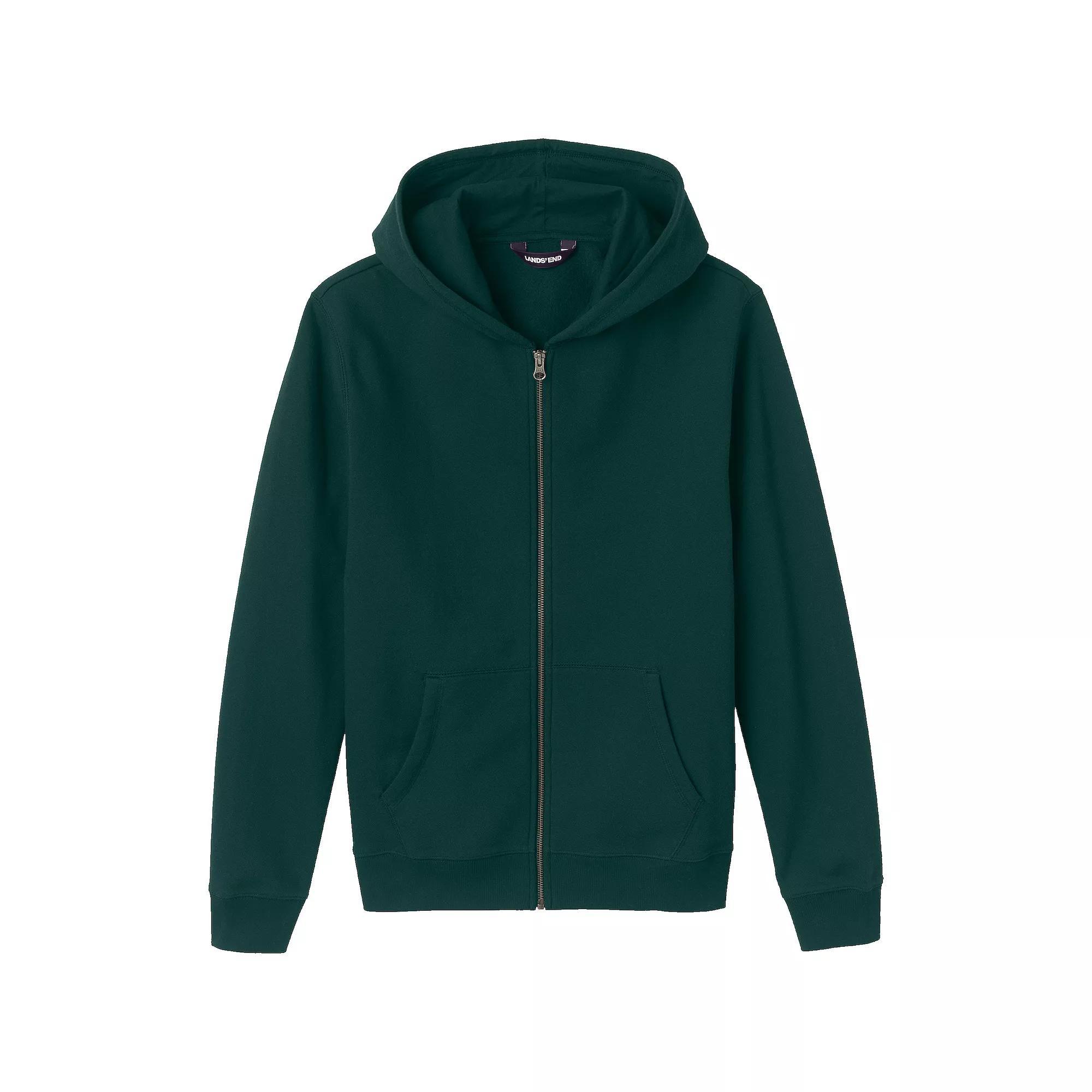 Adult Lands' End School Uniform Zip-Front Sweatshirt, Men's, Size: Large, Classic Blue Product Image