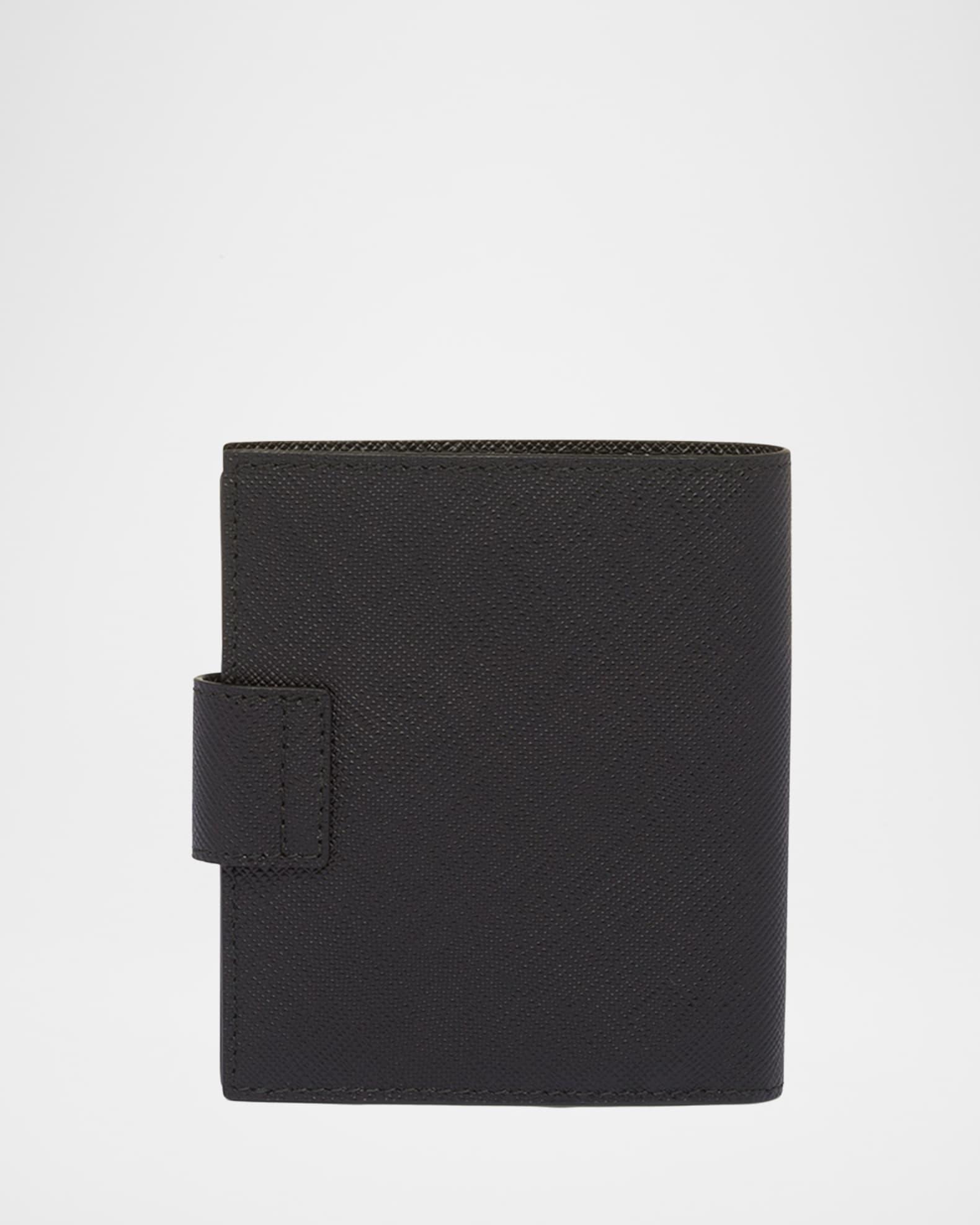 Men's Saffiano Leather Snap Bifold Wallet Product Image