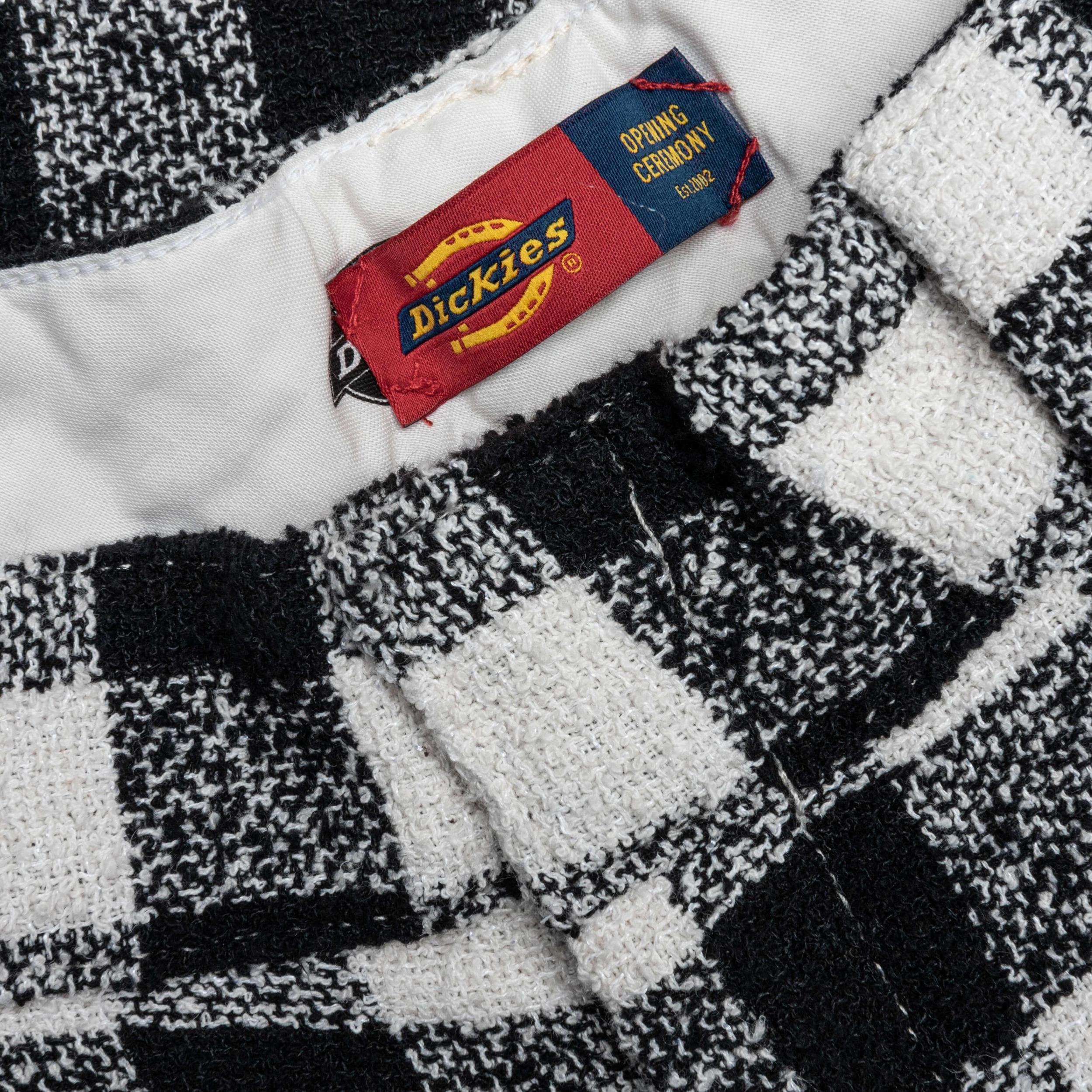 Dickies x Opening Ceremony Tweed Pants - Black/White Plaid Male Product Image