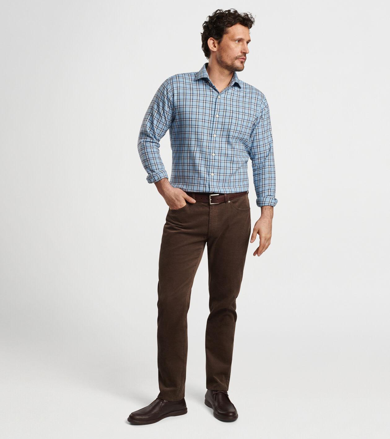 Nelson Flannelite Cotton-Stretch Sport Shirt Product Image