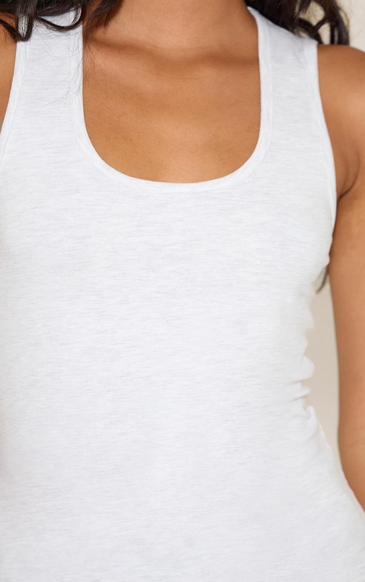 Grey Marl Jersey Pj Vest Product Image