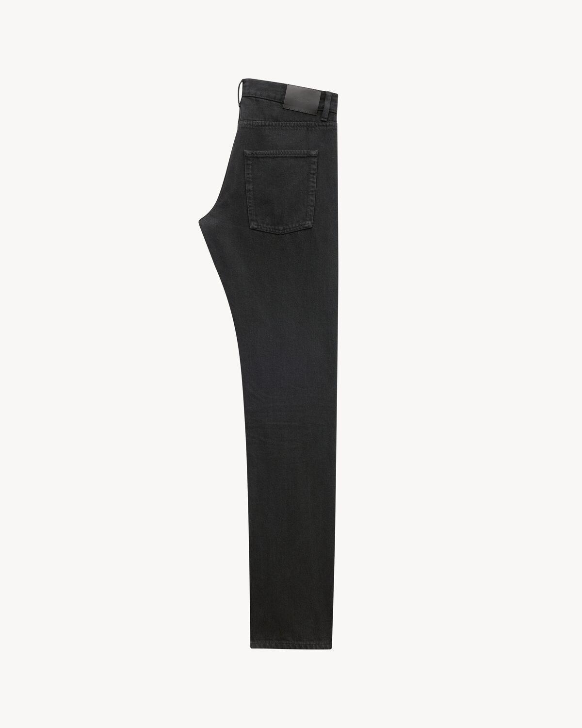 relaxed slim jeans in carbon black denim Product Image