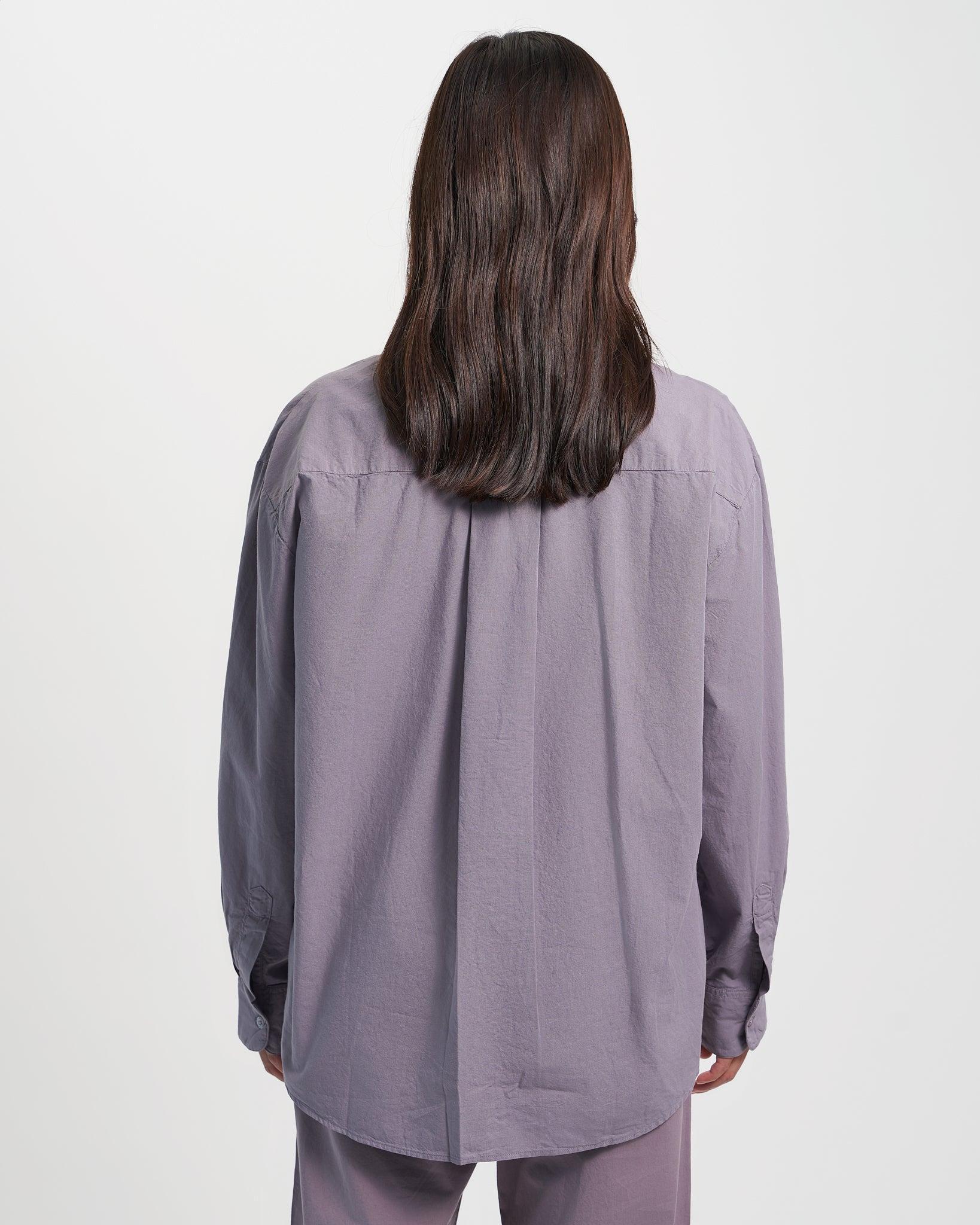 Organic Oversized Shirt - Cloudy Grey Product Image