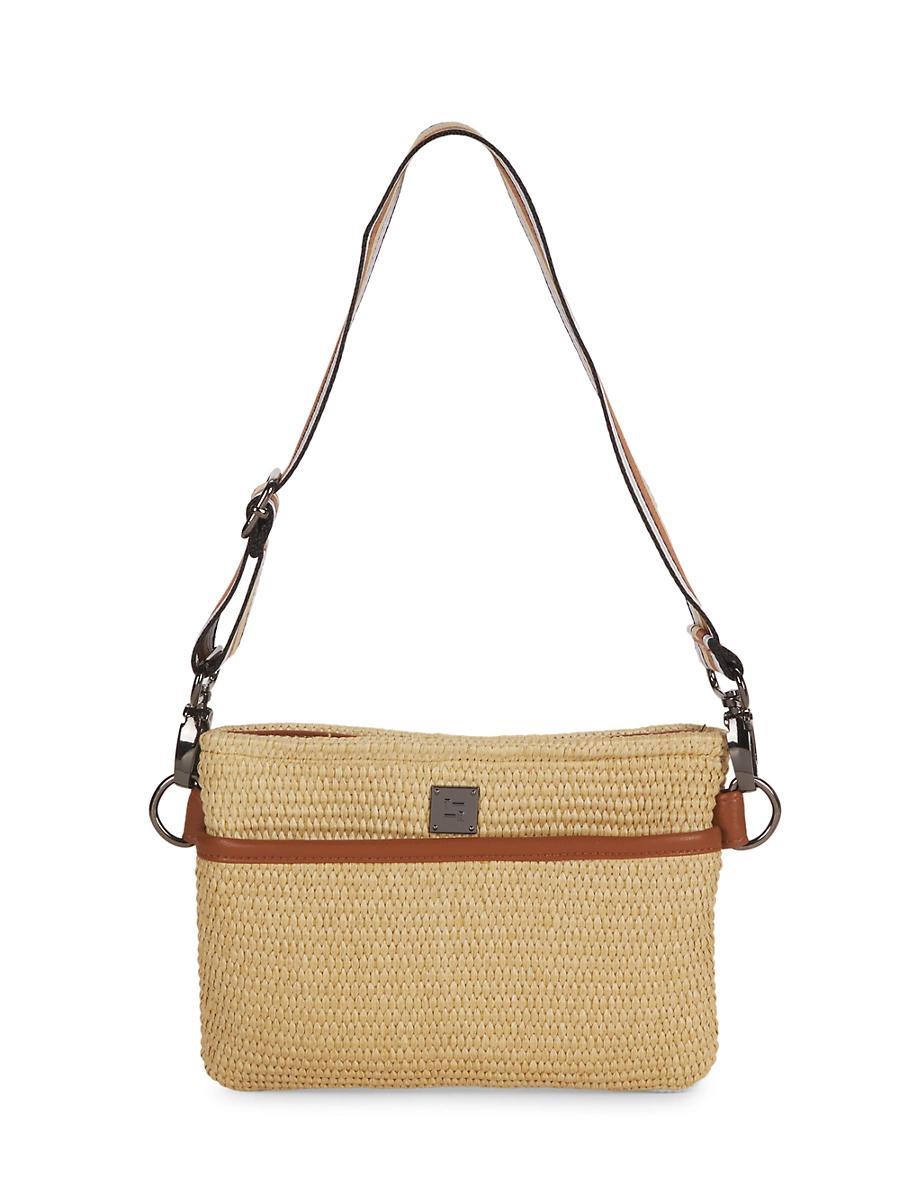 Womens Raffia Crossbody Bum Bag Product Image