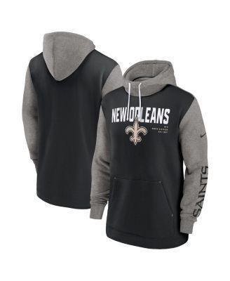 Men's Nike Black New Orleans Saints Fashion Color Block Pullover Hoodie, Size: 3XL Product Image