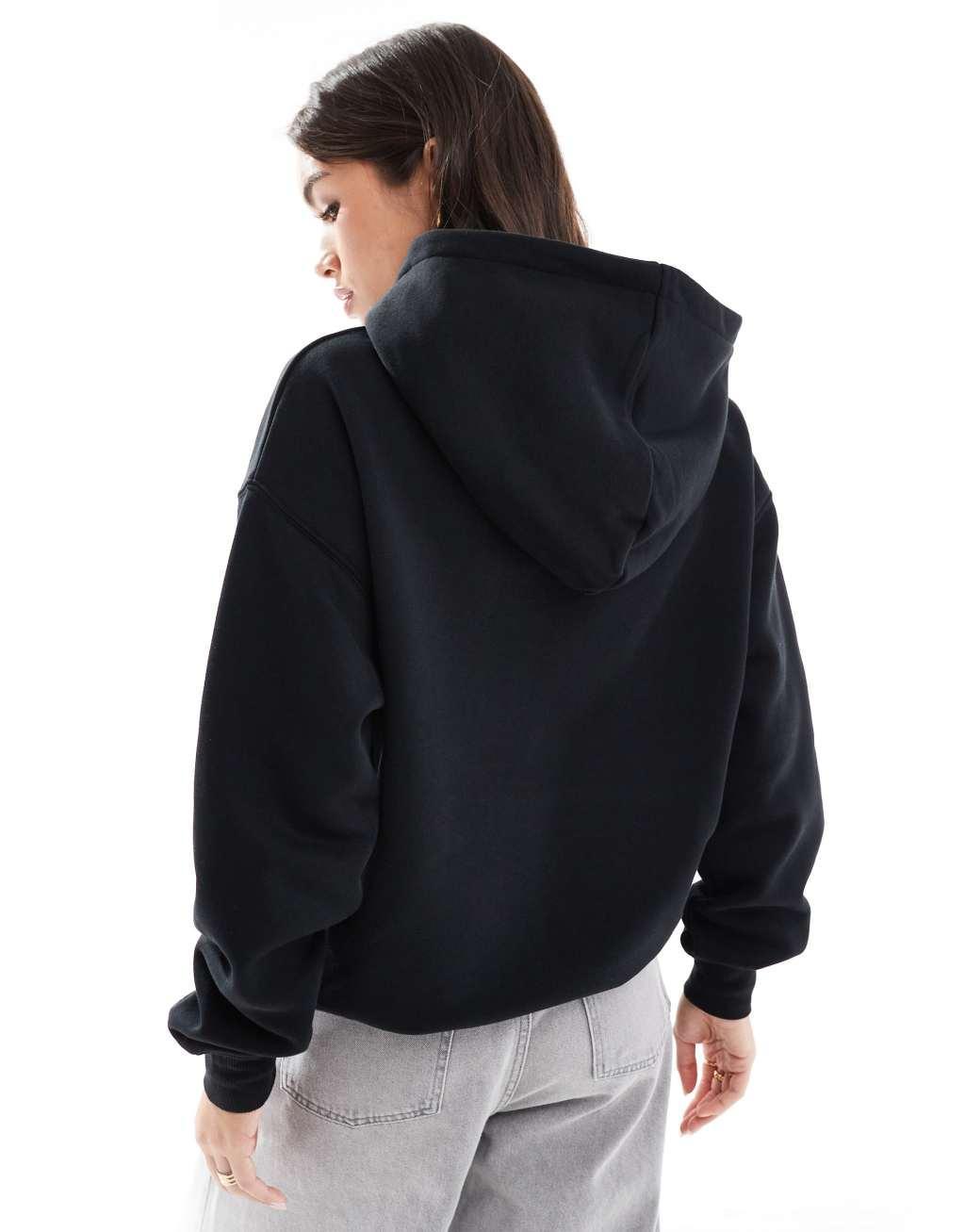 Cotton On essential relaxed hoodie in black Product Image
