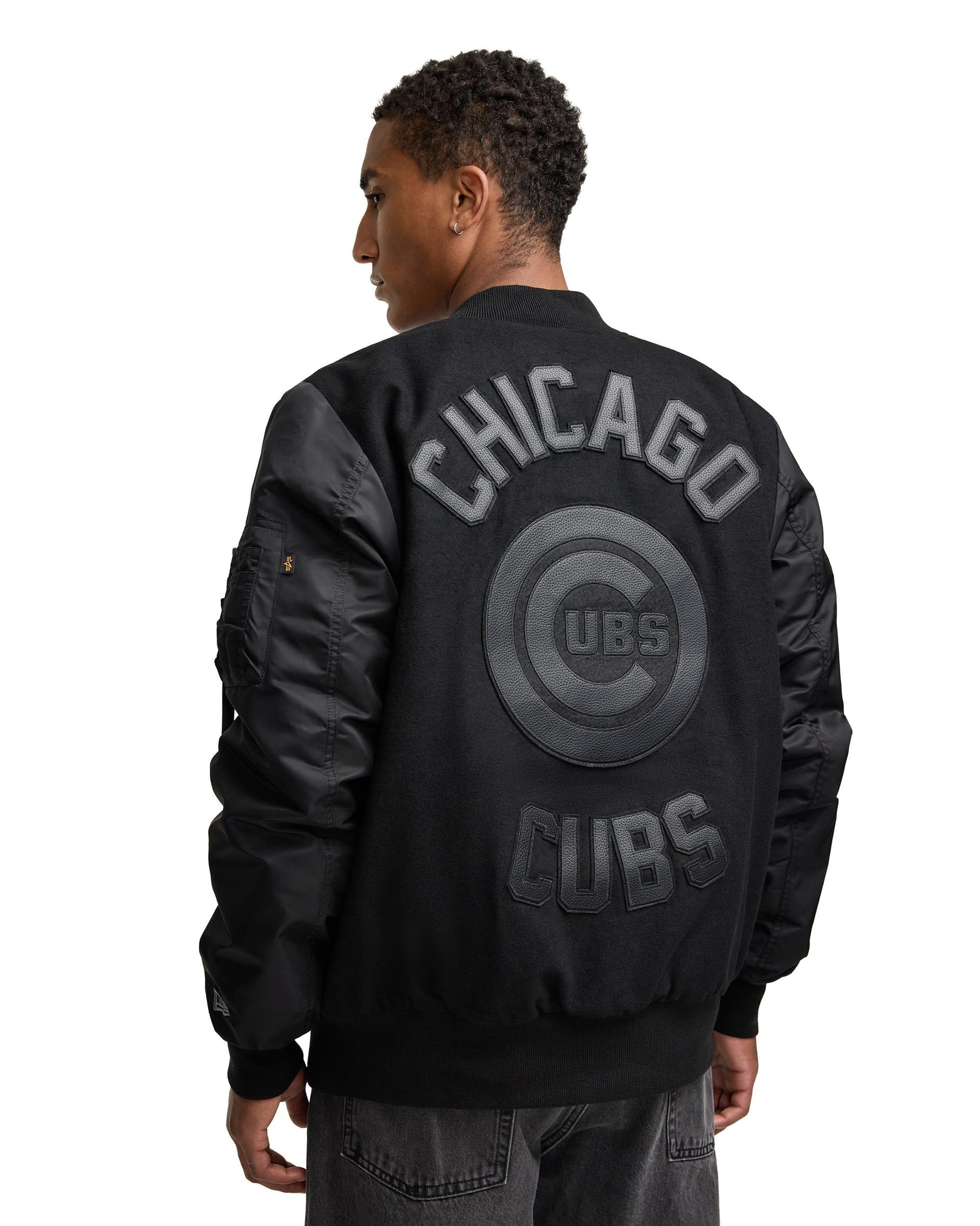 Alpha Industries x Boston Red Sox MA-1 Wool Varsity Jacket Black Male Product Image