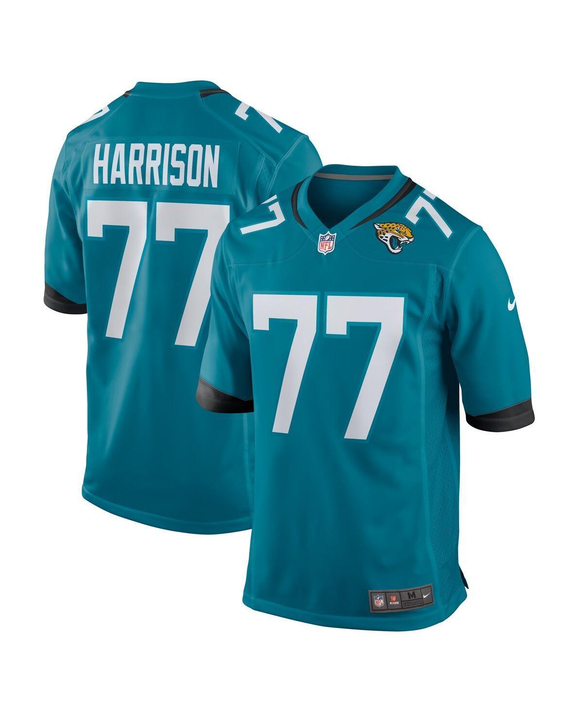Men's Nike Anton Harrison Teal Jacksonville Jaguars 2023 NFL Draft First Round Pick Game Jersey, Size: 3XL, Blue Product Image