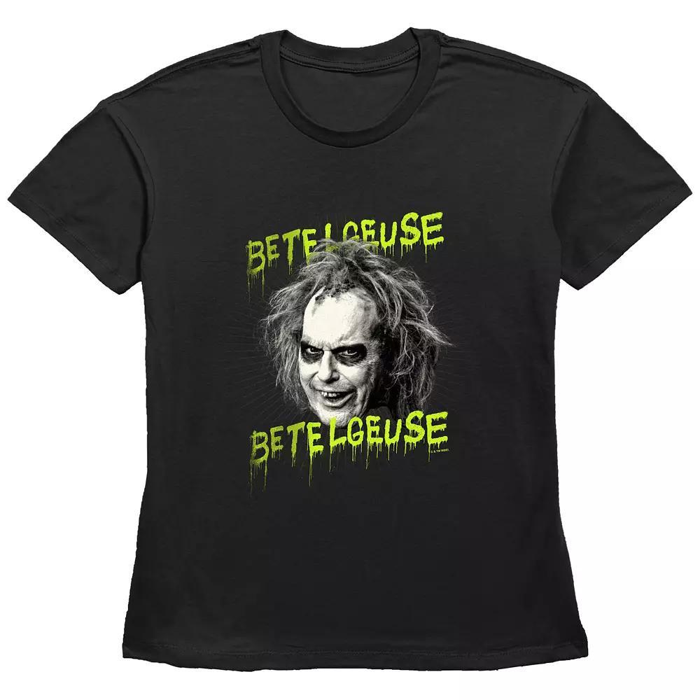 Women's Beetlejuice 2 Betelgeuse Betelgeuse Graphic Tee, Size: Small, Black Product Image