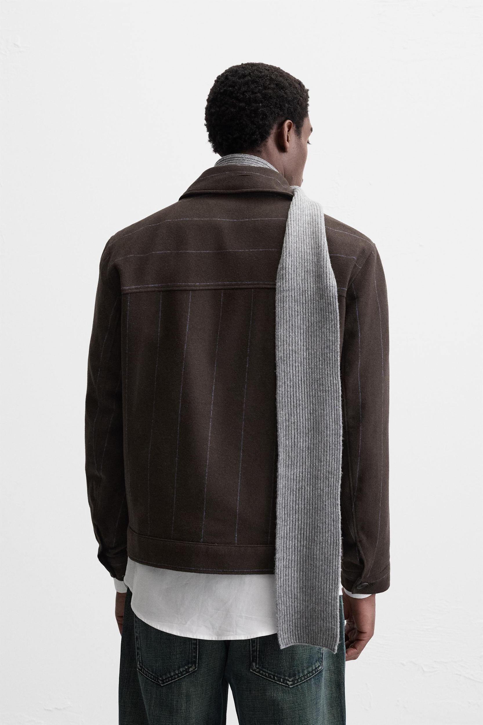 STRIPED POCKET OVERSHIRT Product Image