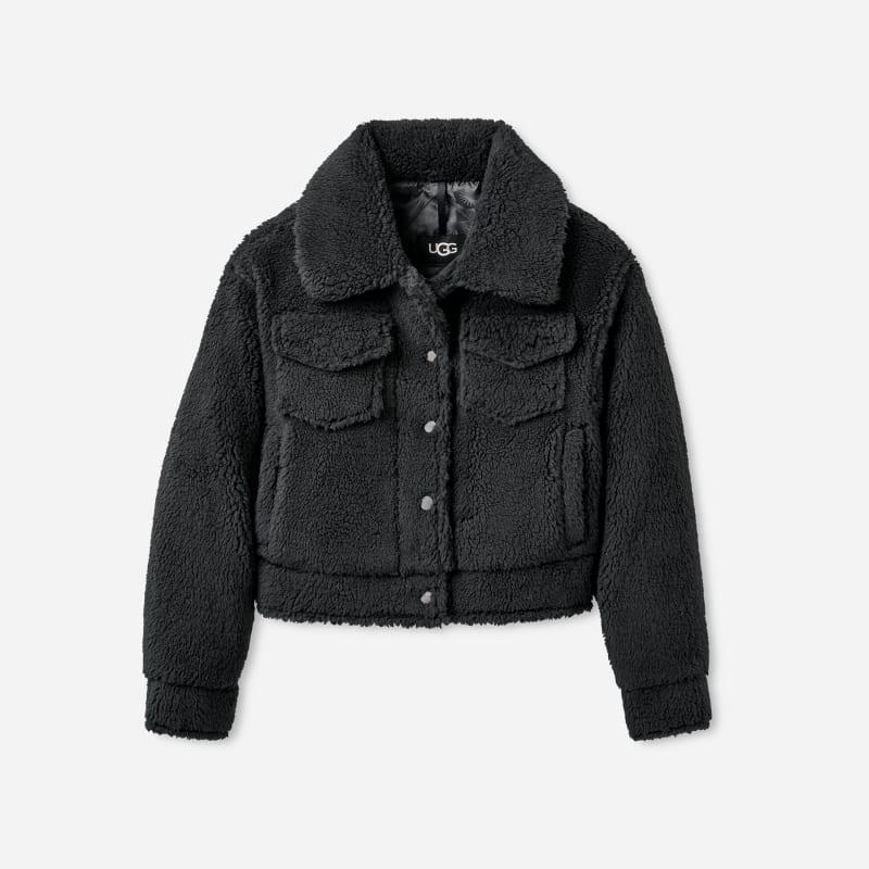 UGG Womens Frankie Short Trucker Jacket Fleece Product Image