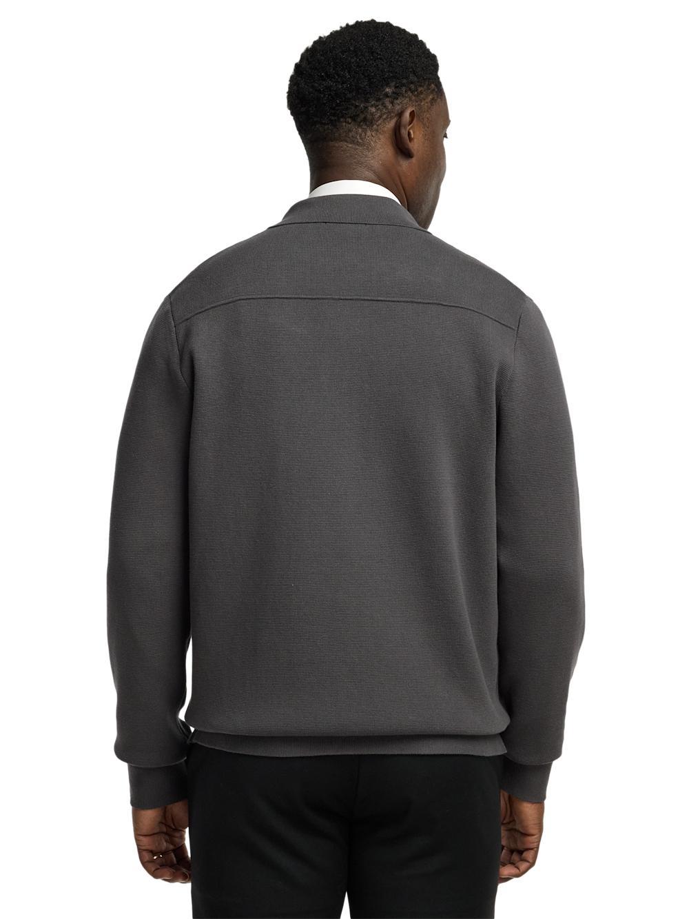 Cotton Shirt Jacket - Dark Grey Product Image