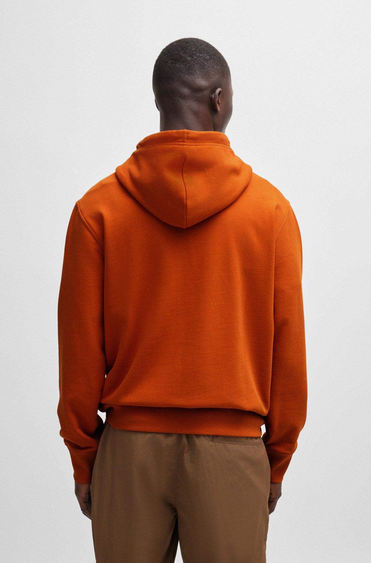 Relaxed-fit hoodie in cotton terry with large logo Product Image