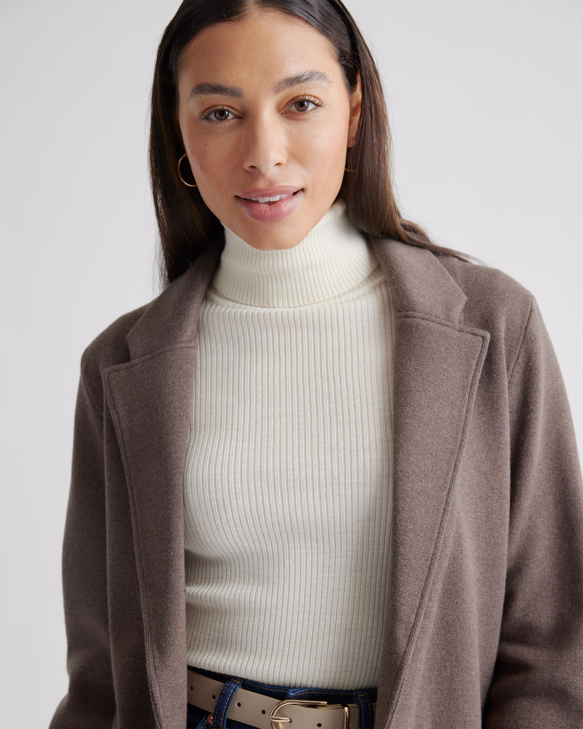 Quince | Women's Knit Blazer Size XL, Organic Cotton Product Image