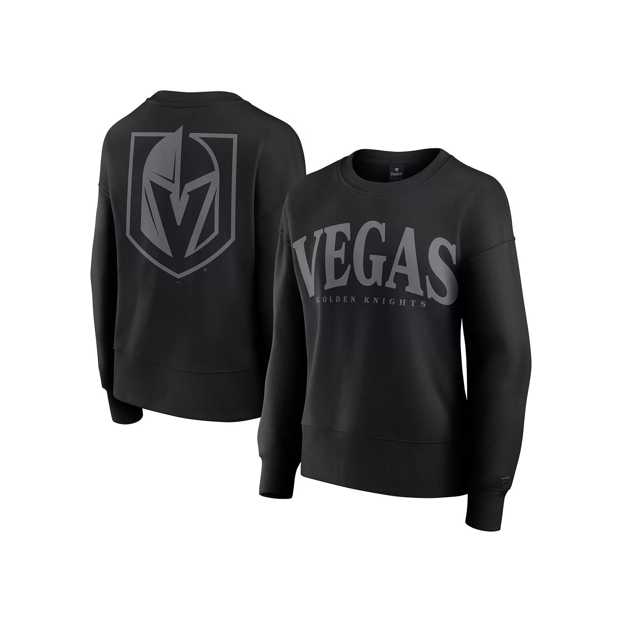 Women's Fanatics  Black Vegas Golden Knights Elements Flow Pullover Sweatshirt, Size: Large, Lvk Black Product Image