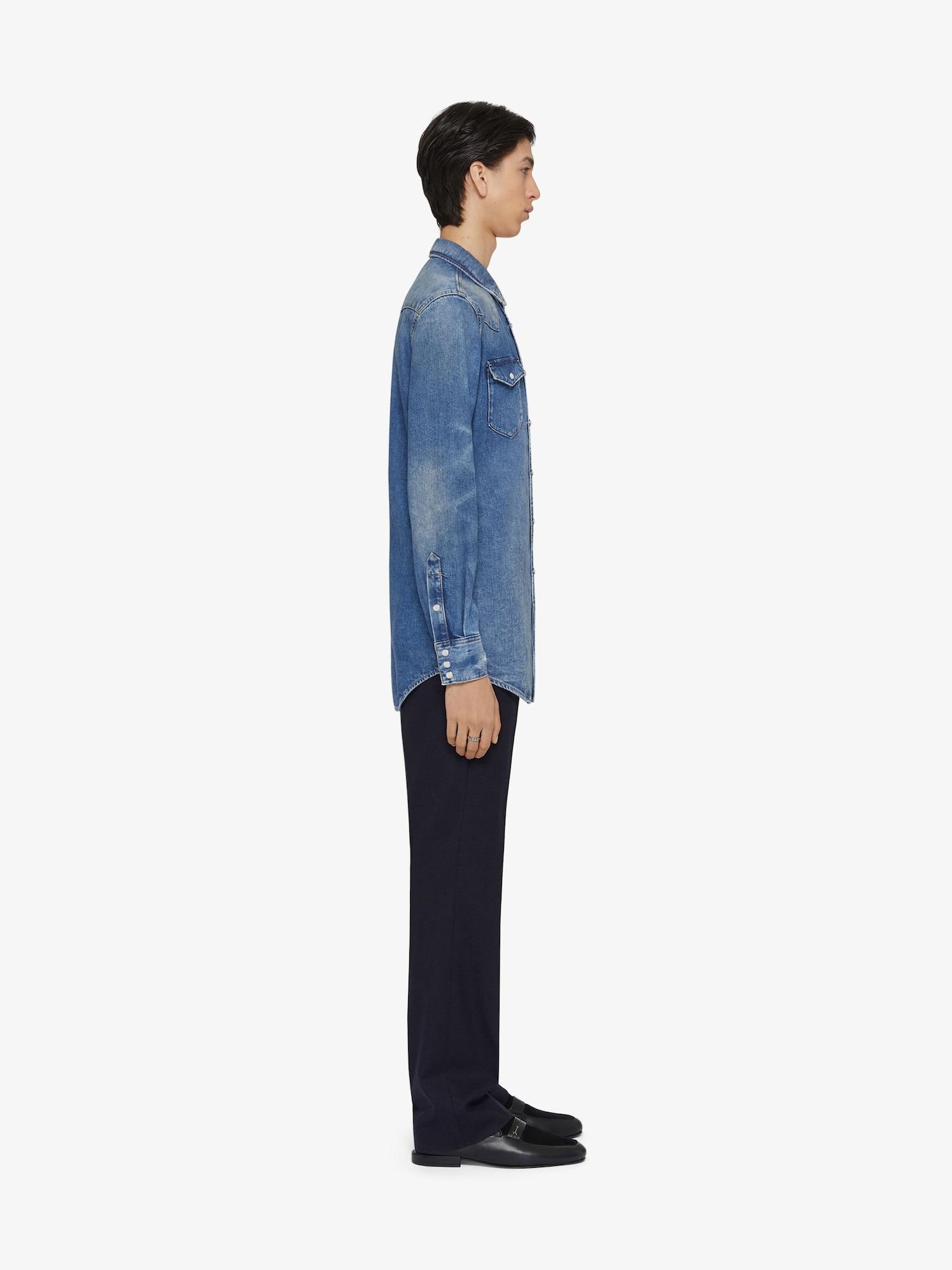 Slim fit shirt in denim Product Image
