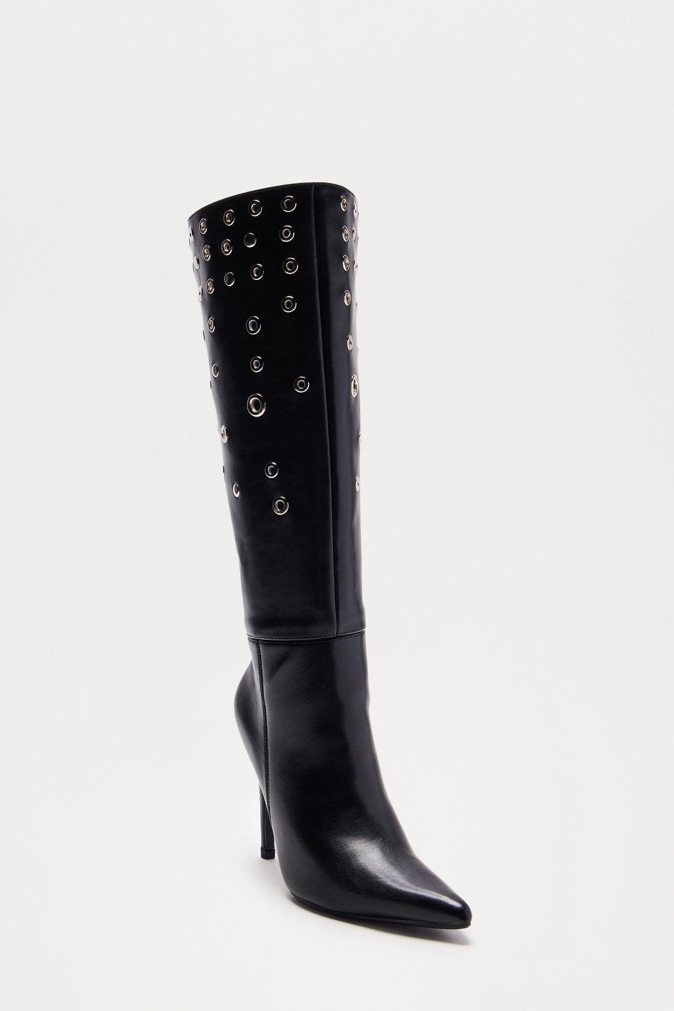 Harlem Grommet Boots - Black Product Image