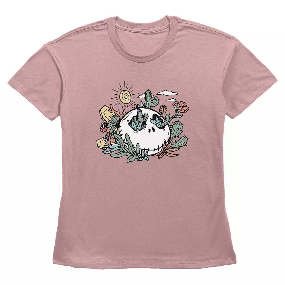 Disney's Nightmare Before Christmas Jack Skellington Desert Scene Women's Graphic Tee, Size: Medium, Desert Pink Product Image