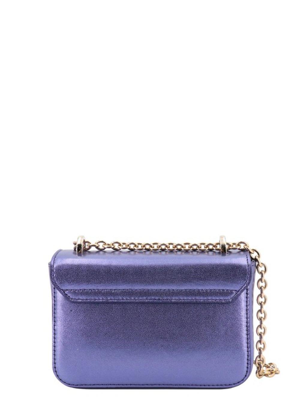 FURLA Woman Shoulder Bag Purple Size - Calfskin In Blue Product Image